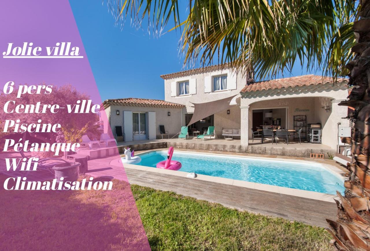 Villa Deidière 6pers/piscine/pétanque/clim Saint-Cyr-sur-Mer Extérieur photo