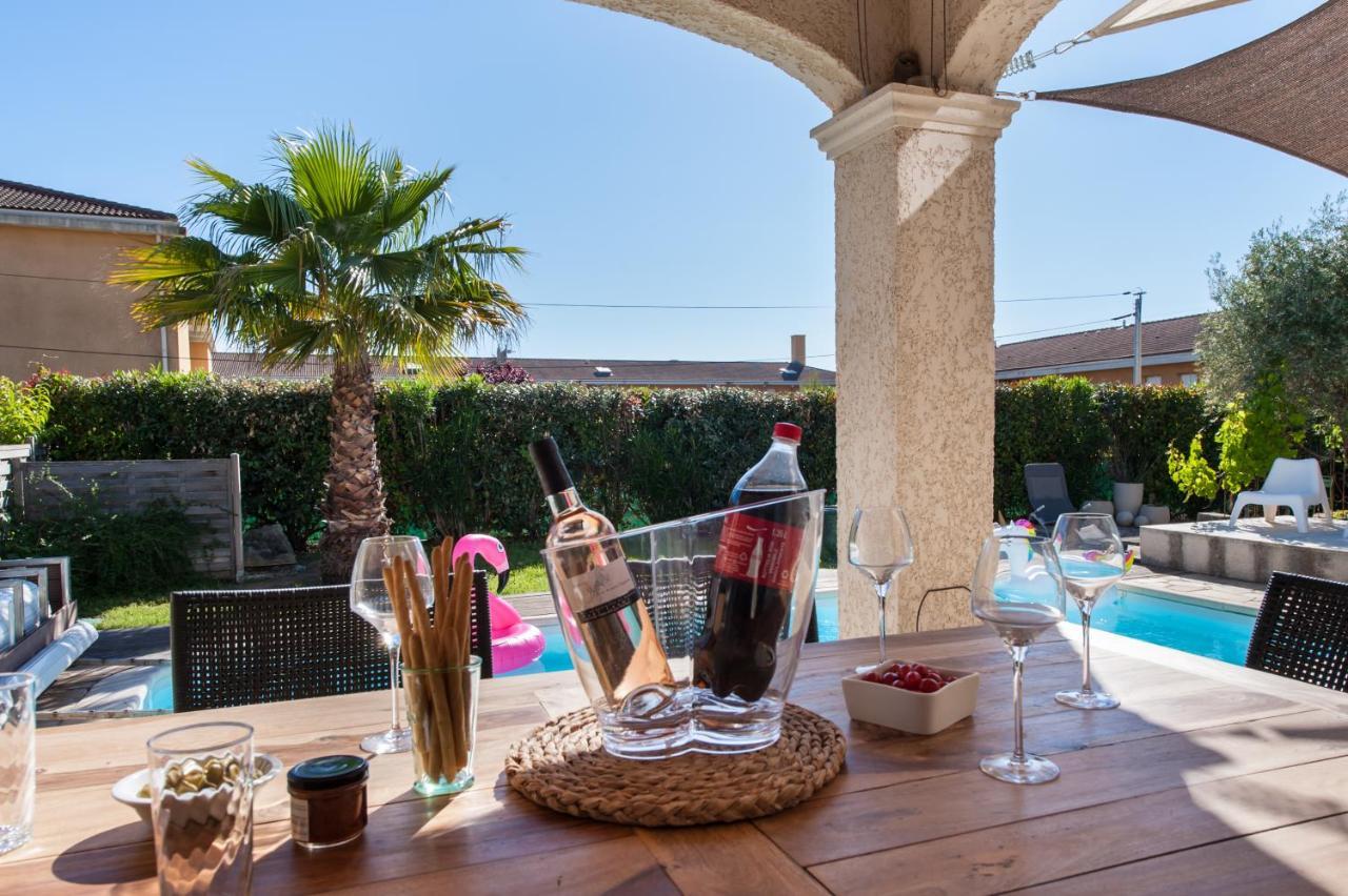 Villa Deidière 6pers/piscine/pétanque/clim Saint-Cyr-sur-Mer Extérieur photo