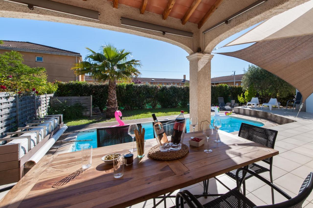 Villa Deidière 6pers/piscine/pétanque/clim Saint-Cyr-sur-Mer Extérieur photo