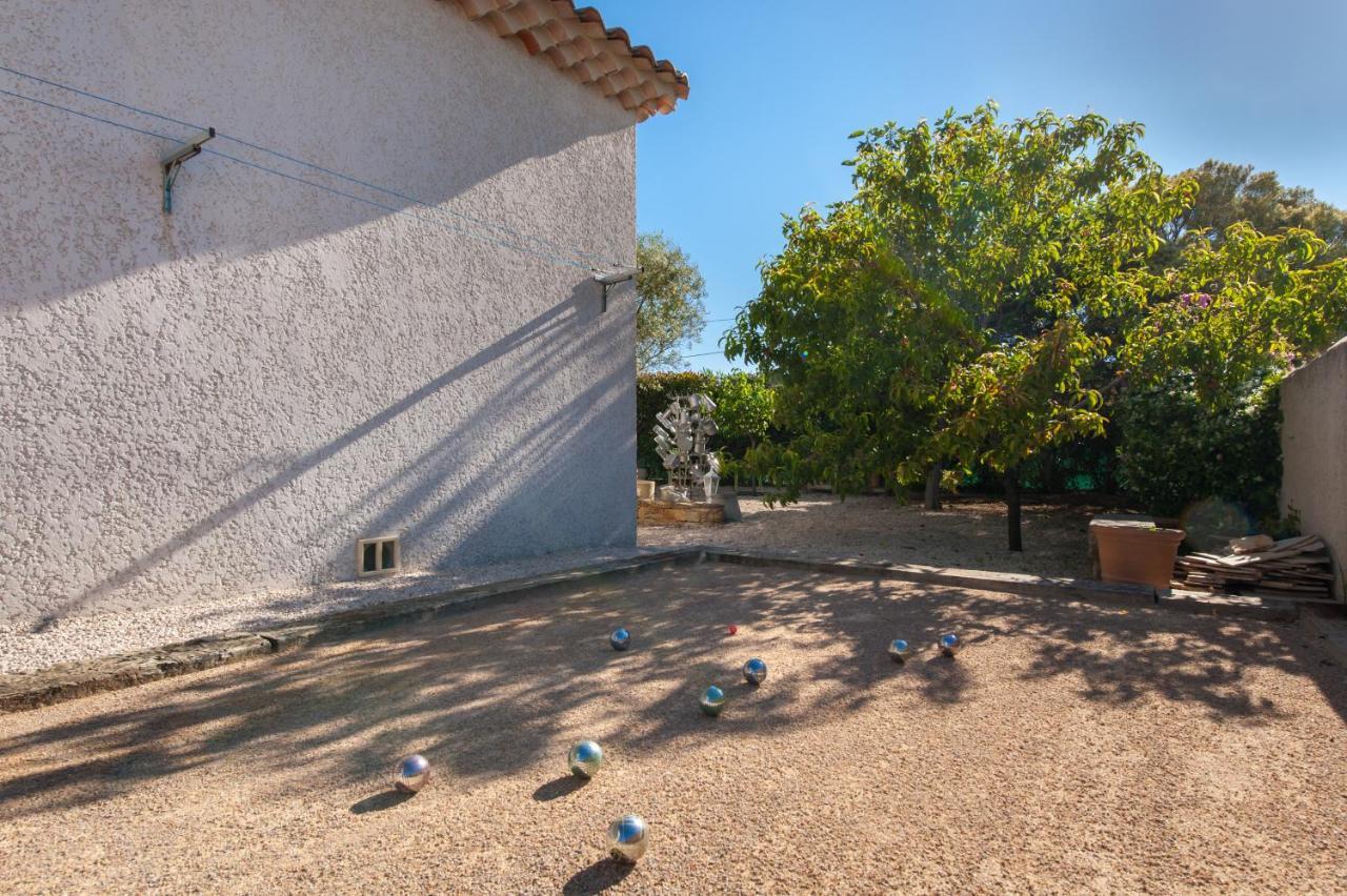 Villa Deidière 6pers/piscine/pétanque/clim Saint-Cyr-sur-Mer Extérieur photo